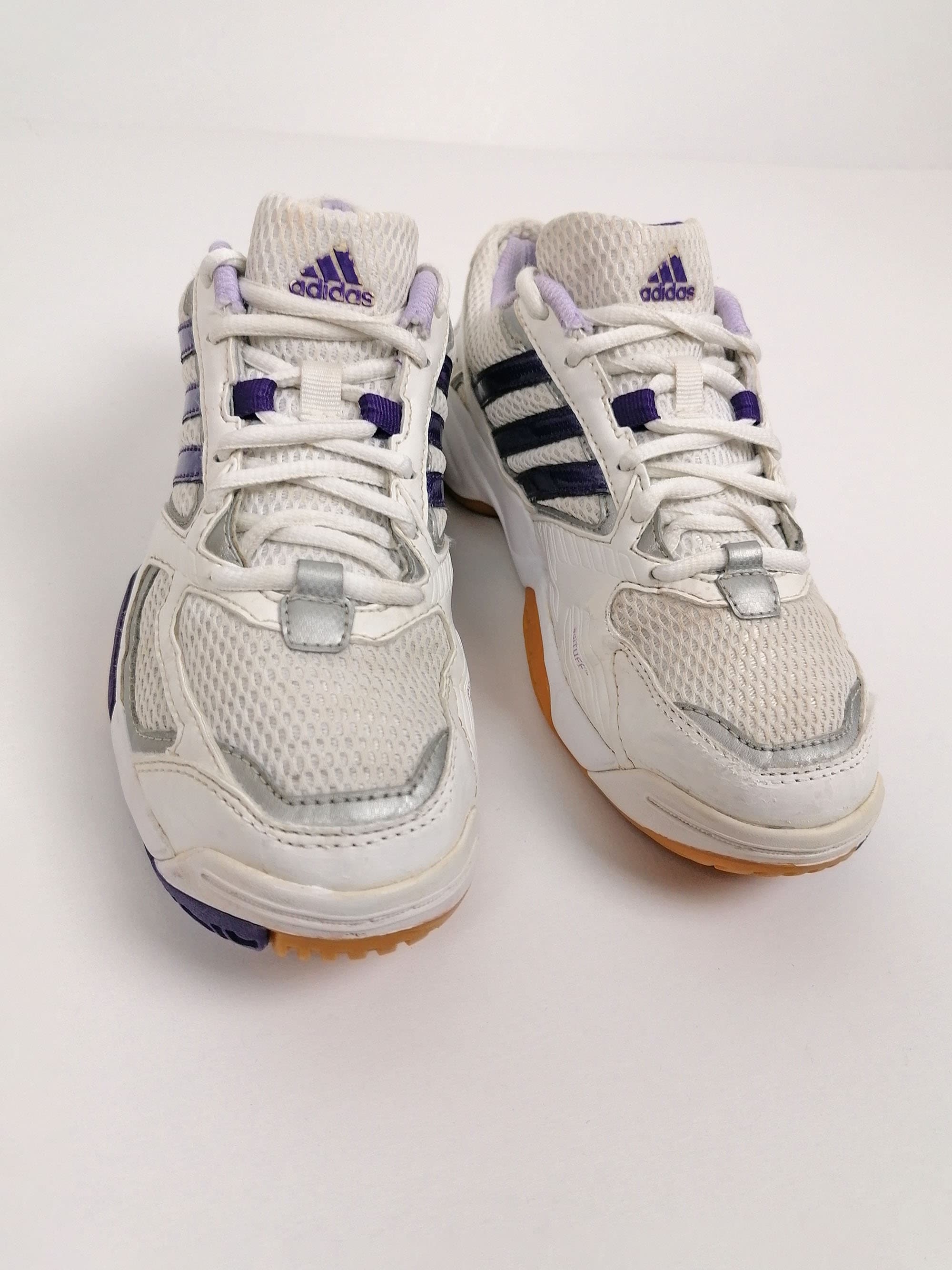 2011 ADIDAS Adituff Sneakers White Silver Purple - size UK 5/ EU 38/ 23.5 cm