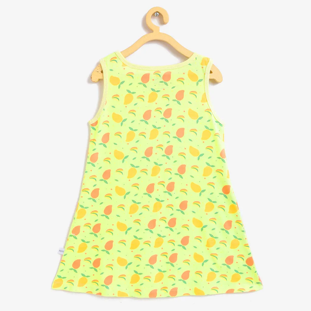 A-line Dress - Mango Summers (4-6 years)