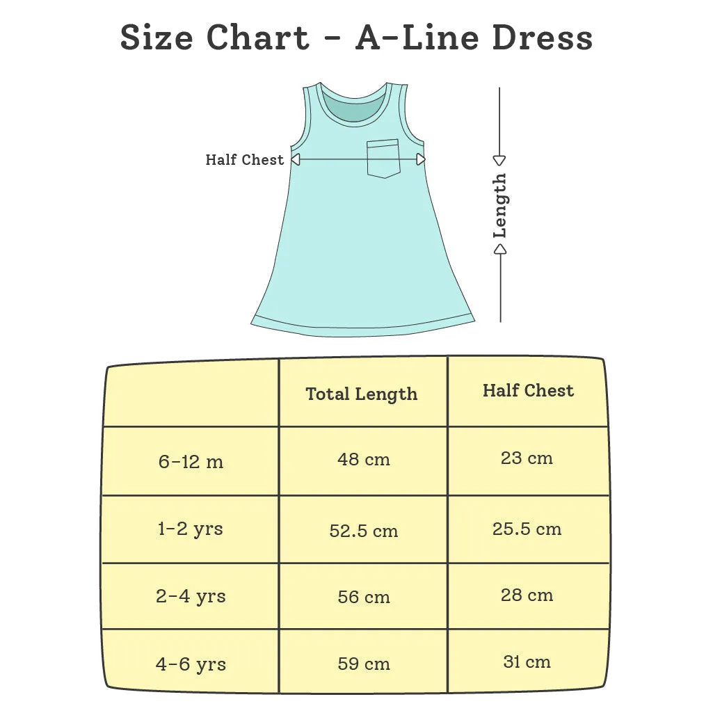 A-line Dress - Mango Summers (4-6 years)