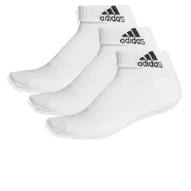 Adidas Cushioned White Ankle Socks - 3 Pairs