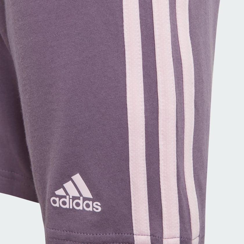 ADIDAS JUNIOR ESSENTIALS 3-STRIPES PURPLE SET