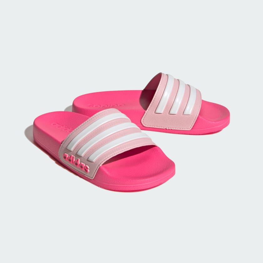 ADIDAS KIDS ADILETTE PINK SHOWER SLIDES