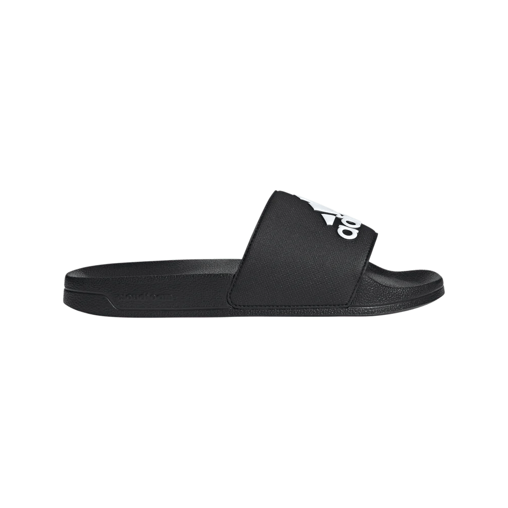 ADIDAS MEN'S ADILETTE BLACK/WHITE SHOWER SLIDES