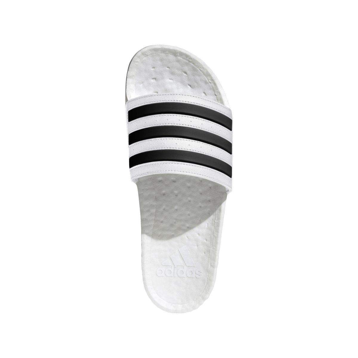 ADIDAS MEN'S ADILETTE BOOST WHITE SLIDES