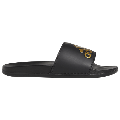 ADIDAS MEN'S ADILETTE COMFORT BLACK/GOLD SLIDES