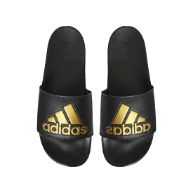 ADIDAS MEN'S ADILETTE COMFORT BLACK/GOLD SLIDES