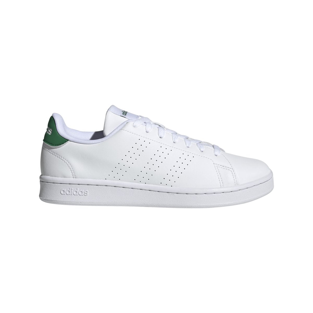 ADIDAS MEN'S ADVANTAGE WHITE/GREEN SHOE