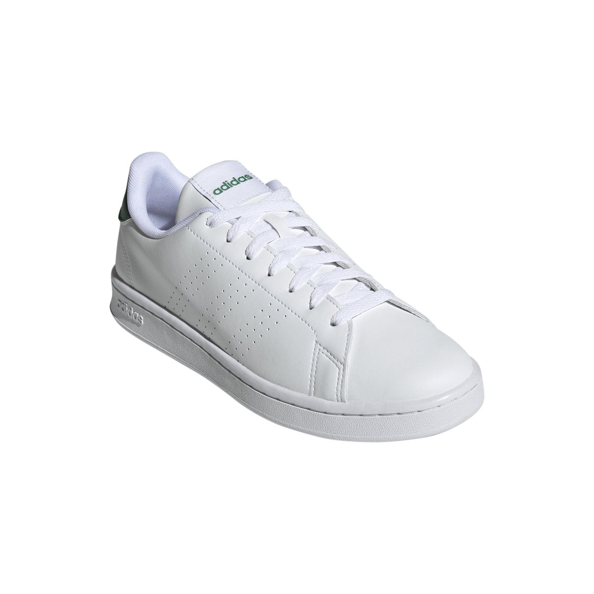 ADIDAS MEN'S ADVANTAGE WHITE/GREEN SHOE