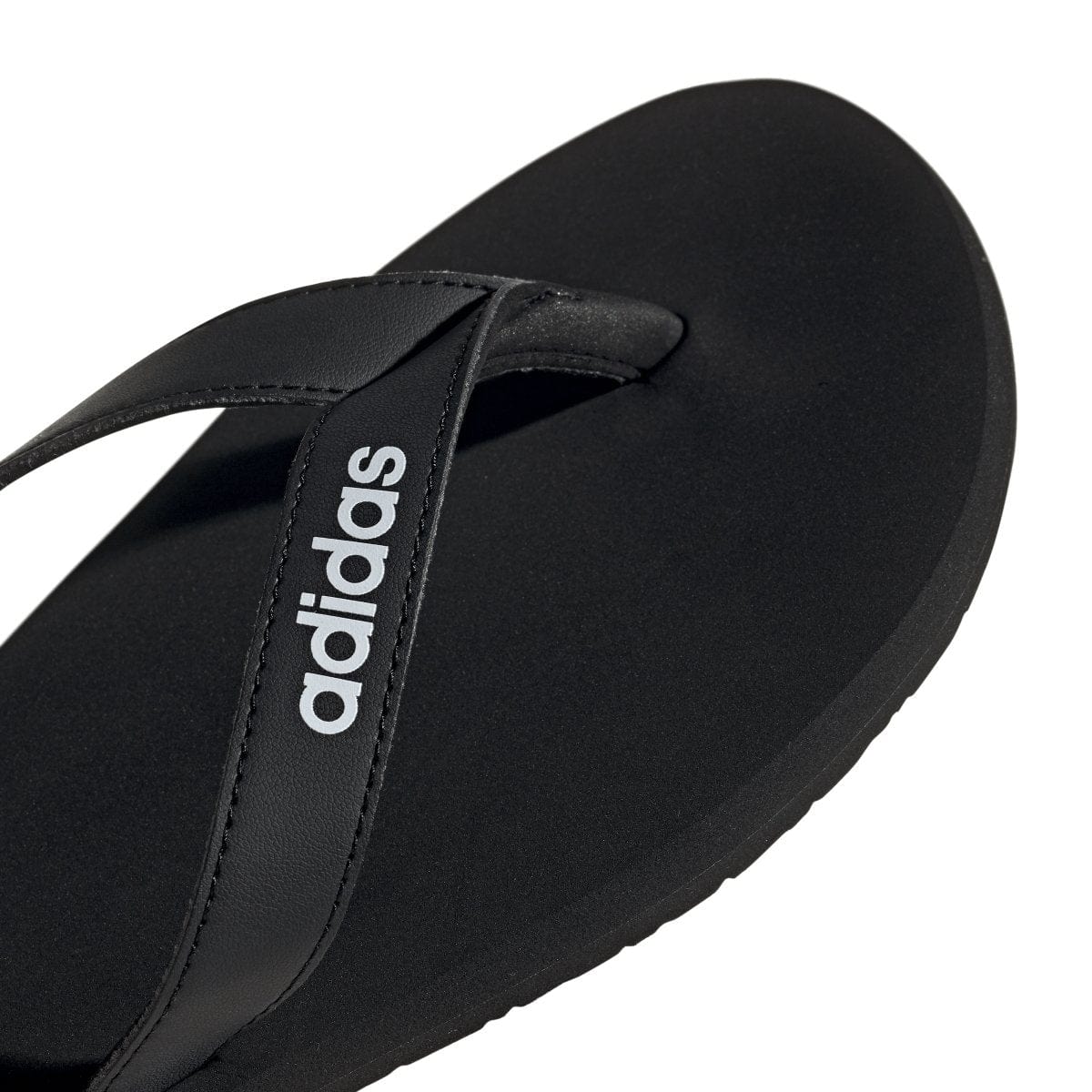 ADIDAS MEN'S EEZAY BLACK FLIP-FLOP THONGS