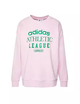 Adidas Originals Retro Logo Sweat Pink