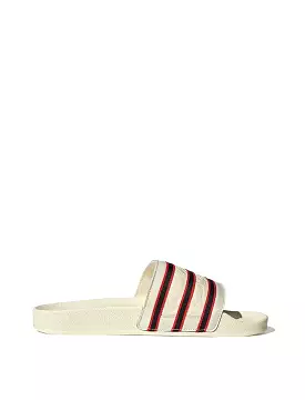 Adidas Originals Xspn Adilette Trainer Cream White / Core Black / Vivid Red