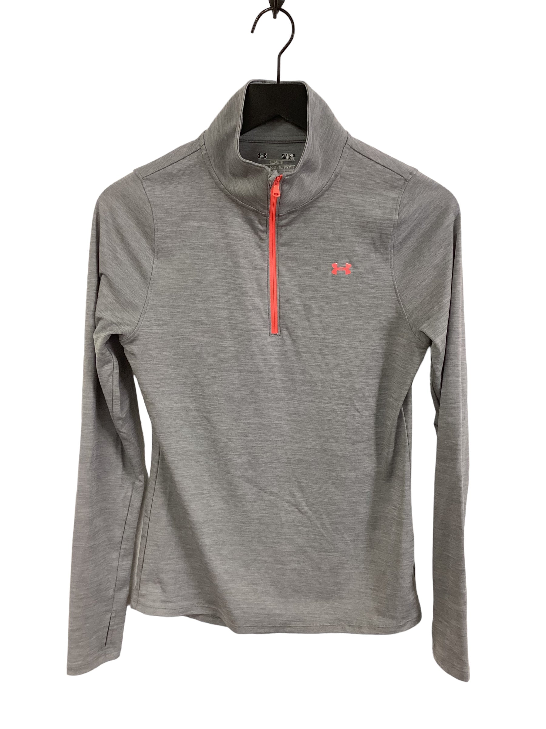 Athletic Top Long Sleeve Collar By Under Armour  Size: S