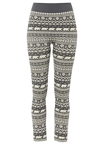 bonprix Fairisle Thermal Leggings | Grattan