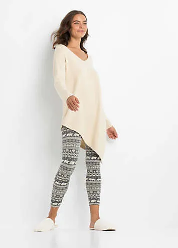 bonprix Fairisle Thermal Leggings | Grattan