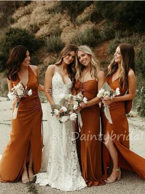 Charming A-line Morden Long Bridesmaid Dresses.DB10427