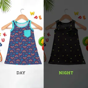 Glow A-line Dress - Rainbow Smiles (2-4 years)