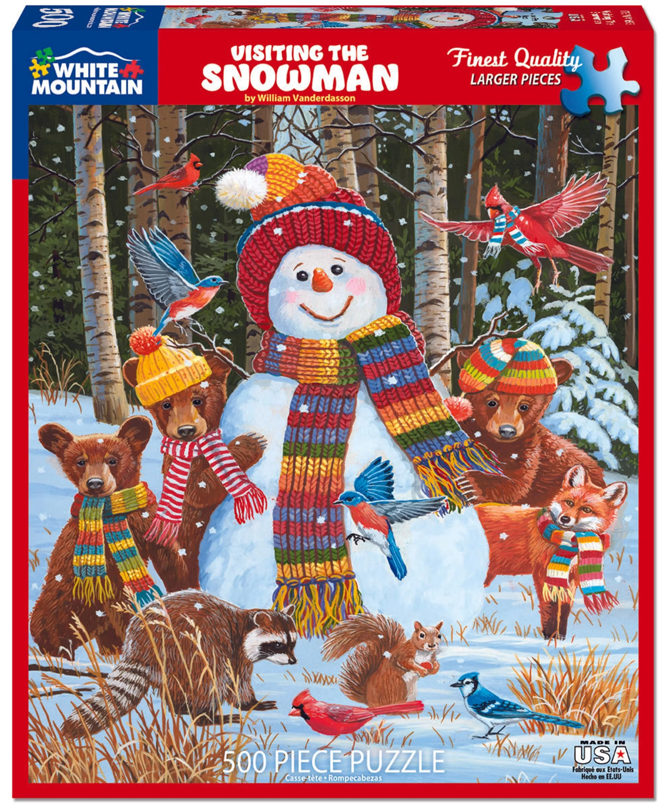 HOLIDAY Visiting the Snowman Jigsaw Puzzle - 500 Piece