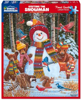 HOLIDAY Visiting the Snowman Jigsaw Puzzle - 500 Piece