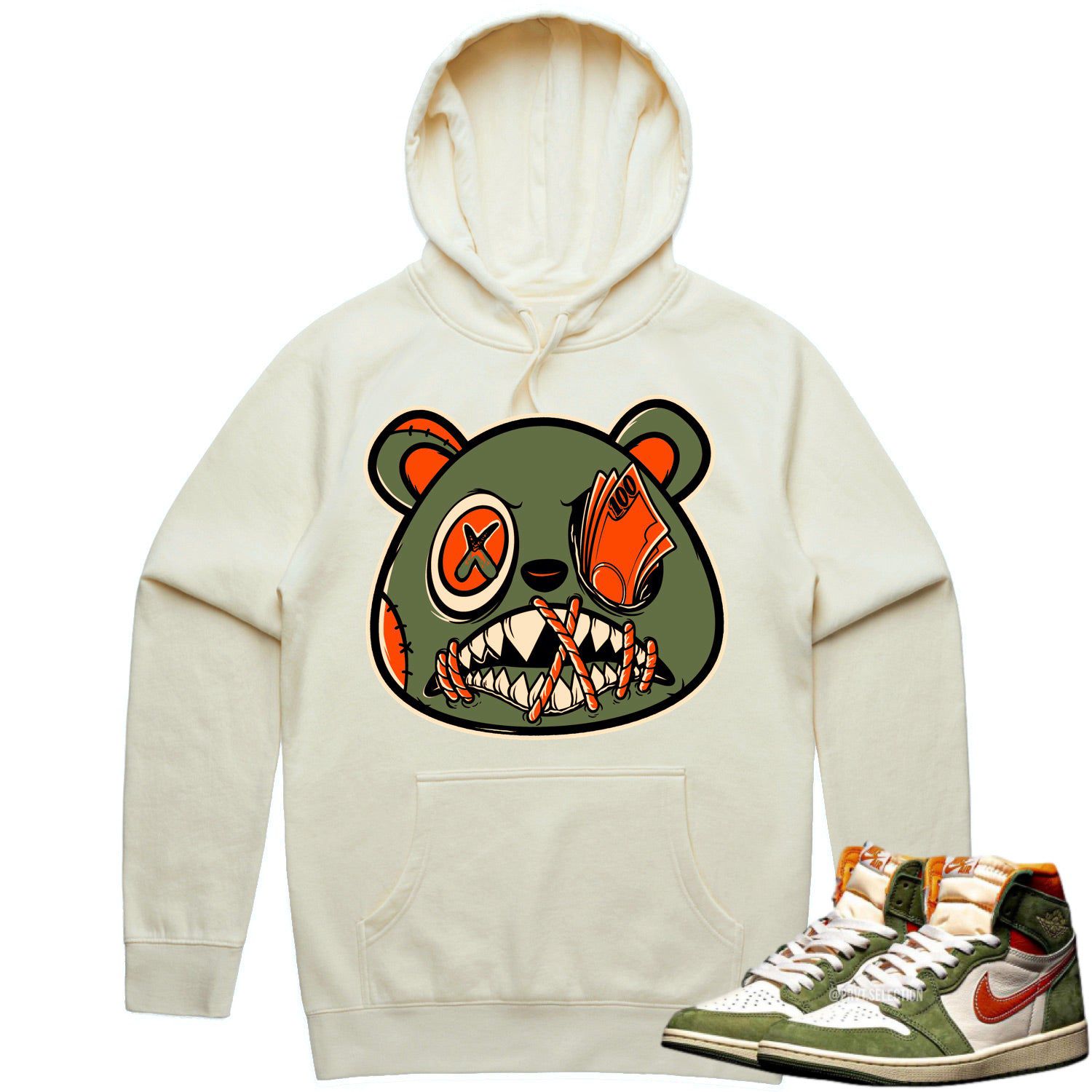 Jordan 1 Celadon 1s Hoodie to Match - CELADON MONEY TALKS BAWS