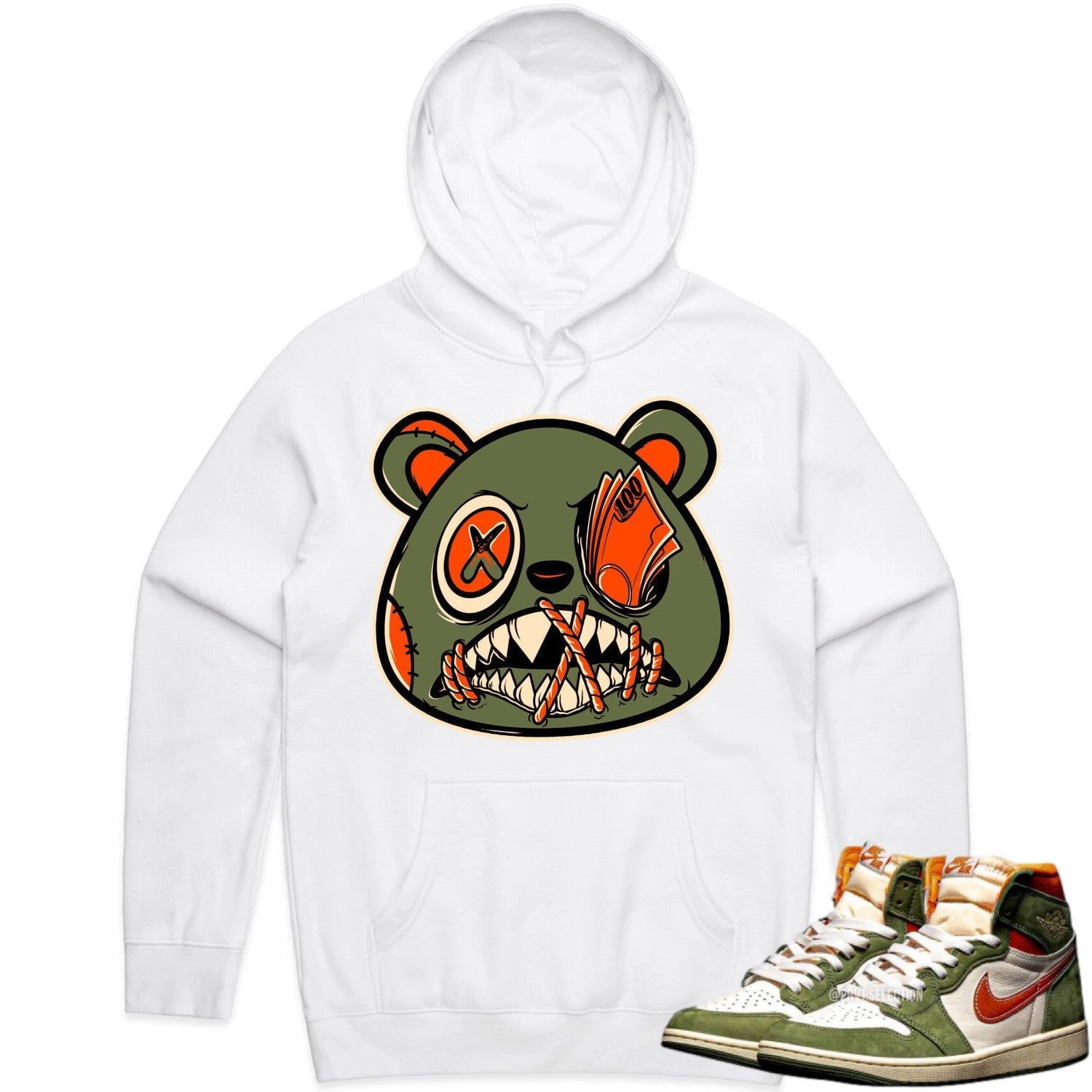 Jordan 1 Celadon 1s Hoodie to Match - CELADON MONEY TALKS BAWS