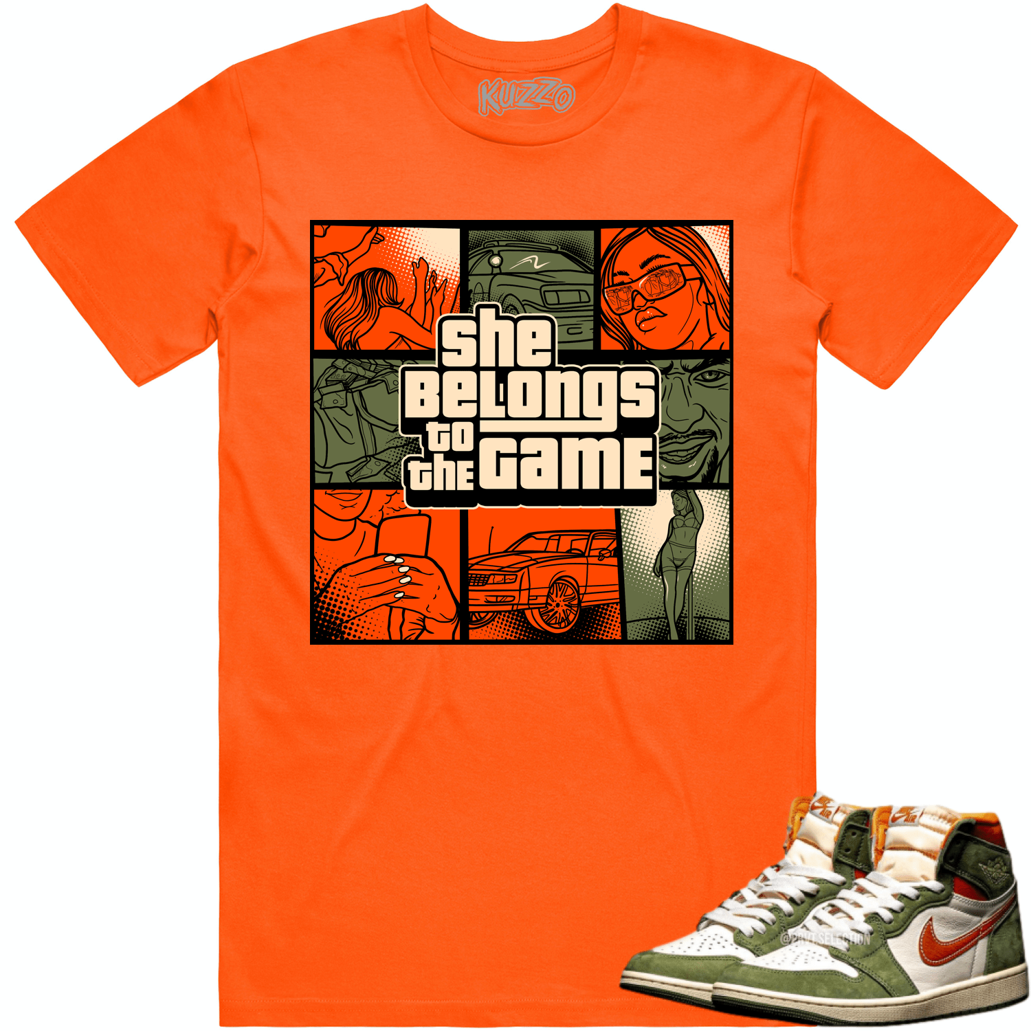 Jordan 1 Celadon 1s Shirt to Match - CELADON BELONGS TO THE GAME