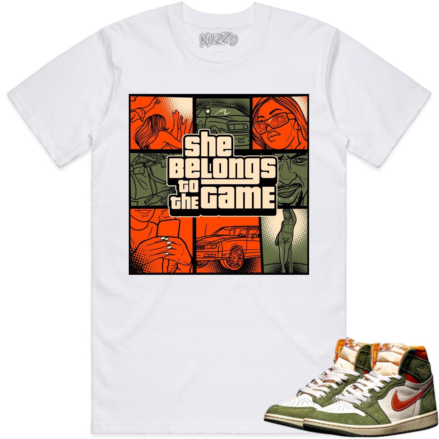 Jordan 1 Celadon 1s Shirt to Match - CELADON BELONGS TO THE GAME