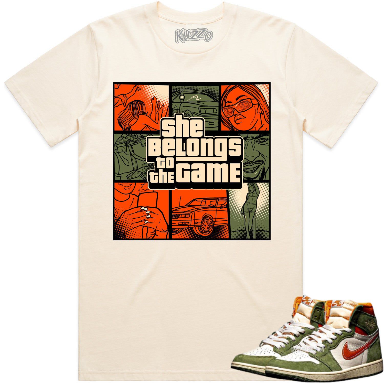 Jordan 1 Celadon 1s Shirt to Match - CELADON BELONGS TO THE GAME