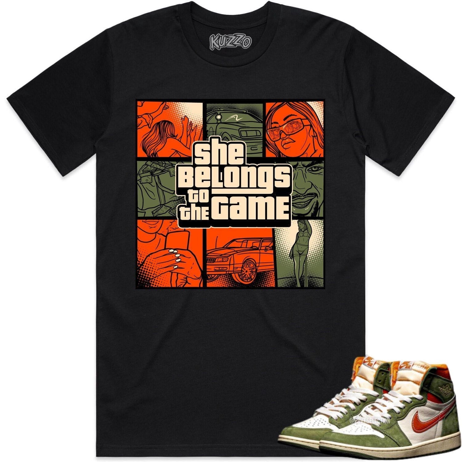 Jordan 1 Celadon 1s Shirt to Match - CELADON BELONGS TO THE GAME