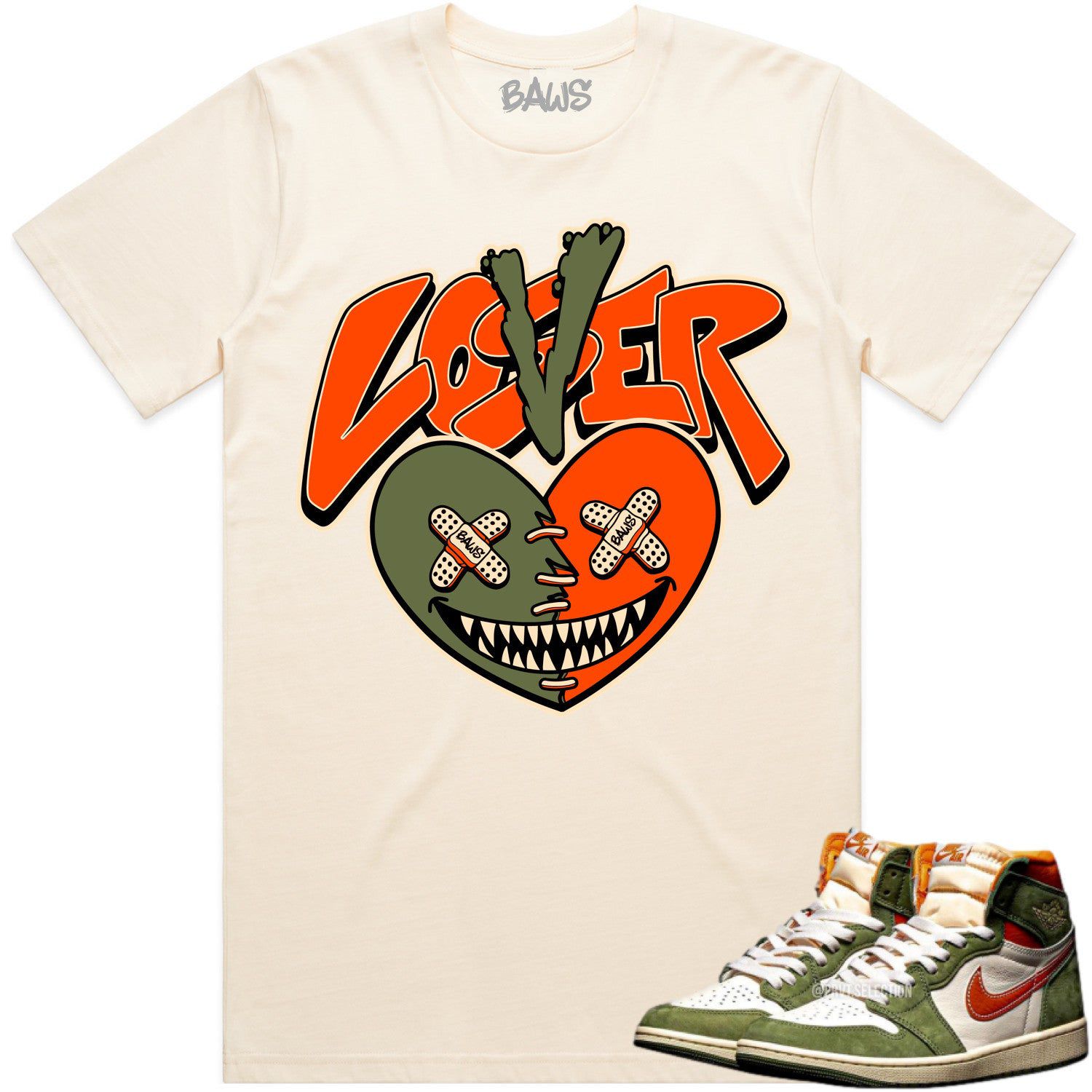 Jordan 1 Celadon 1s Shirt to Match - CELADON LOVER LOSER BAWS