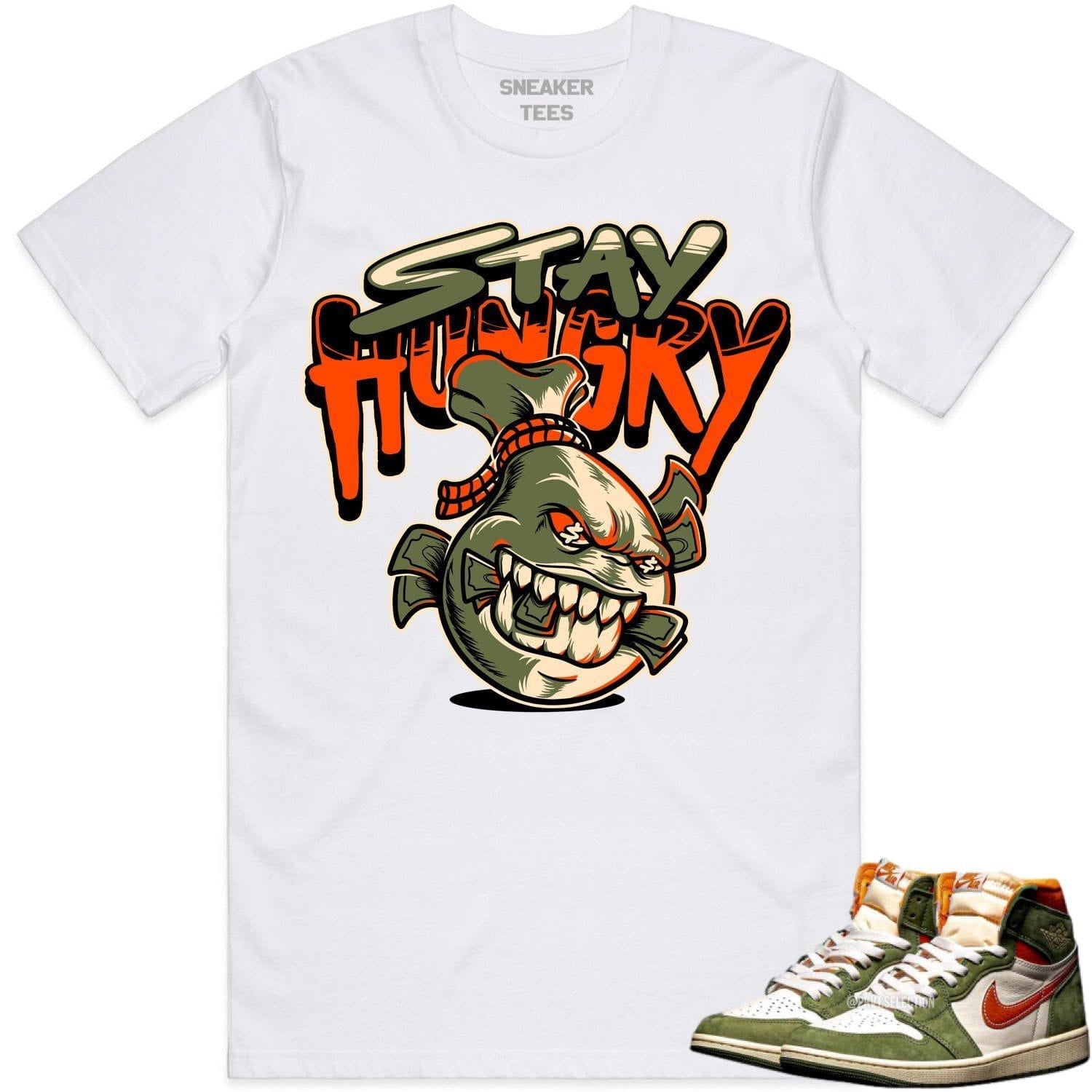 Jordan 1 Celadon 1s Shirt to Match - CELADON STAY HUNGRY