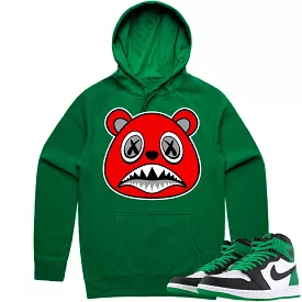 Jordan 1 Lucky Green 1s Hoodie to Match - ANGRY BAWS BEAR