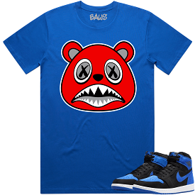 Jordan 1 Royal Suede 1s Shirt to Match - ANGRY BAWS BEAR