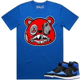 Jordan 1 Royal Suede 1s Shirt to Match - ANGRY MONEY TALKS BAWS