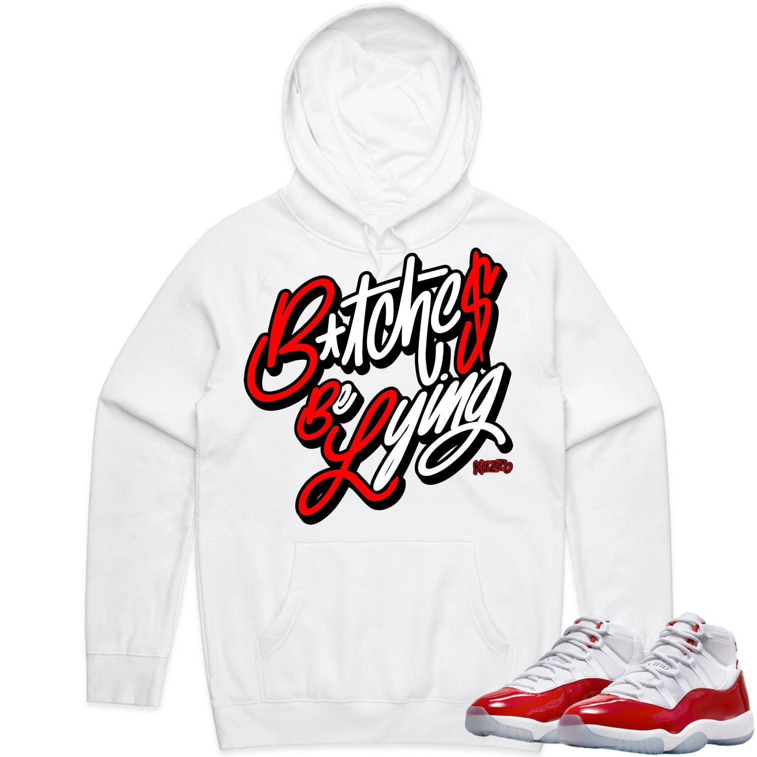 Jordan 11 Cherry 11s Hoodie to Match - RED BBL