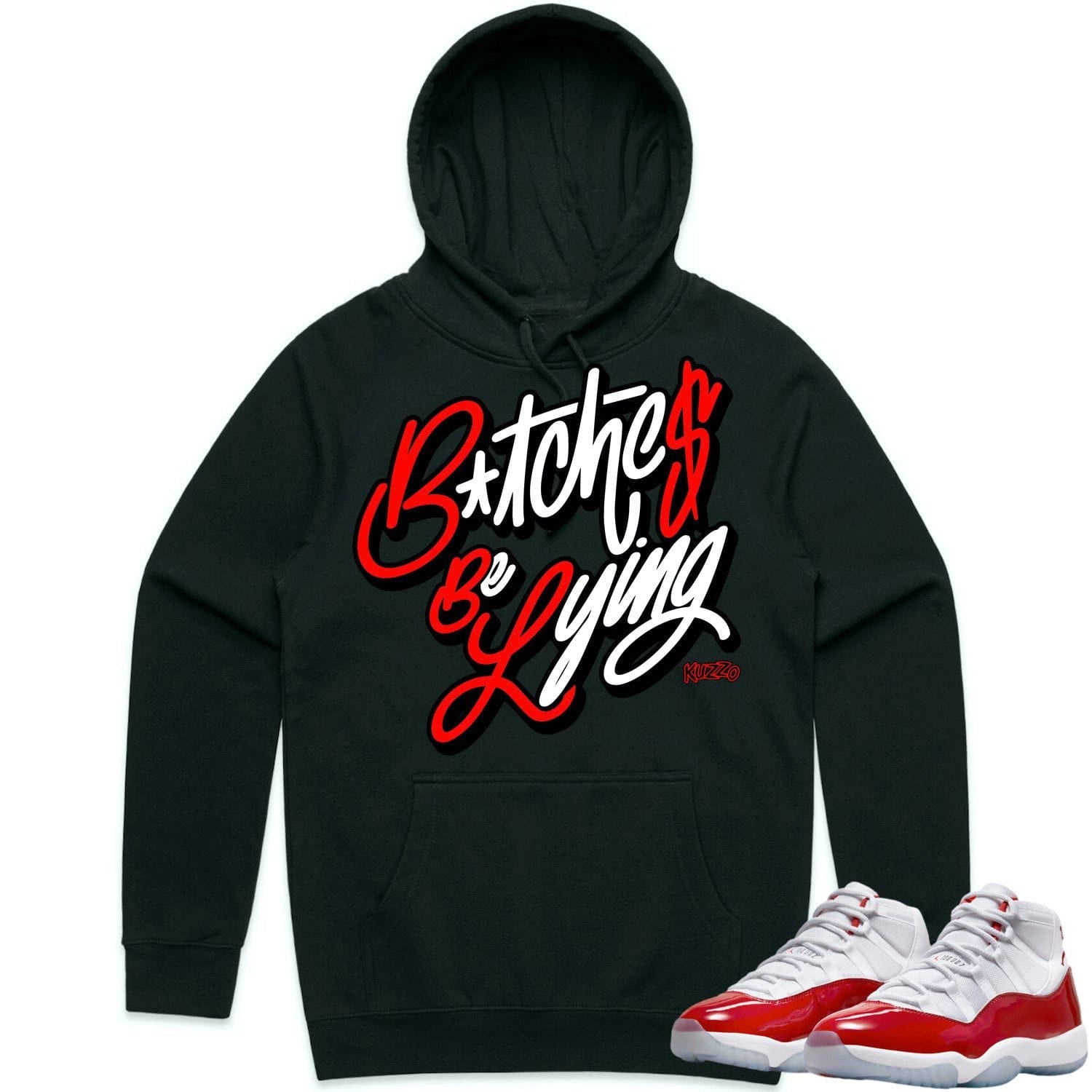 Jordan 11 Cherry 11s Hoodie to Match - RED BBL