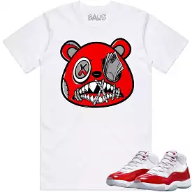 Jordan 11 Cherry 11s Shirt to Match - ANGRY MONEY TALKS BAWS