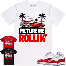 Jordan 11 Cherry 11s Shirt to Match - RED PMR