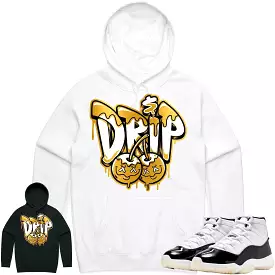 Jordan 11 Gratitude 11s Hoodie to Match - GOLD METALLIC MONEY DRIP