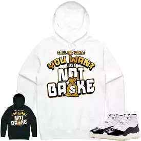 Jordan 11 Gratitude 11s Hoodie to Match - GOLD METALLIC NOT BROKE