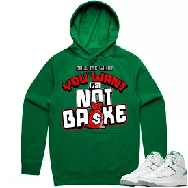 Jordan 2 Lucky Green 2s Hoodie to Match - RED NOT BROKE