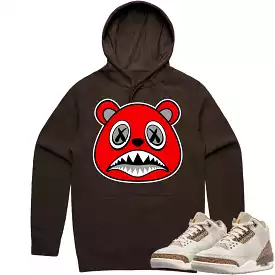 Jordan 3 Palomino 3s Hoodie to Match - ANGRY BAWS BEAR