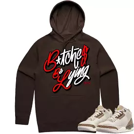 Jordan 3 Palomino 3s Hoodie to Match - RED BBL