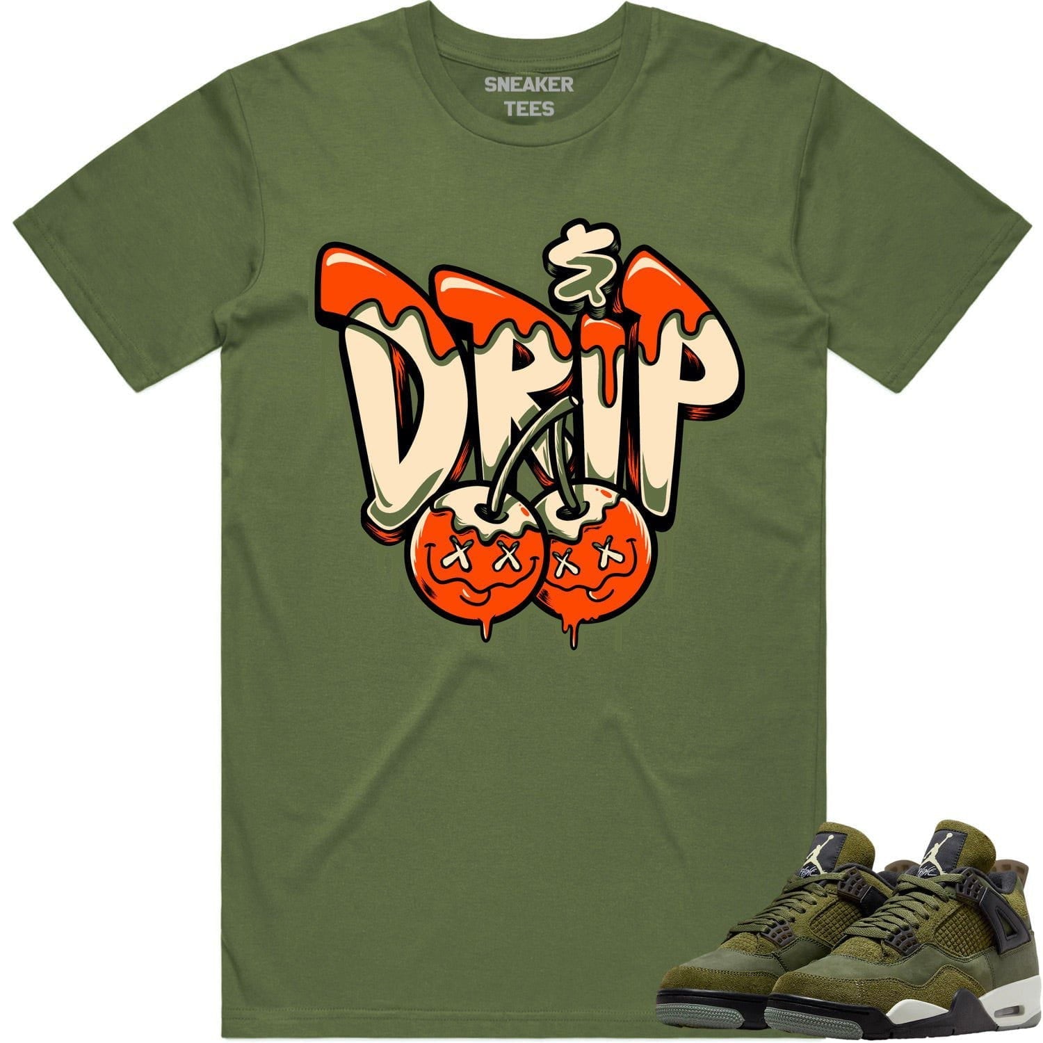 Jordan 4 Craft Olive 4s Shirt to Match - CELADON MONEY DRIP