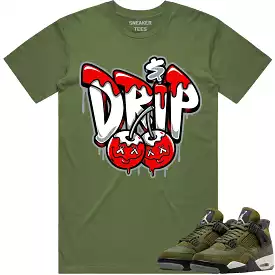 Jordan 4 Craft Olive 4s Shirt to Match - RED MONEY DRIP