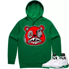 Jordan 5 Lucky Green 5s Hoodie to Match - ANGRY MONEY TALKS BAWS