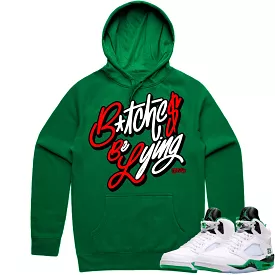 Jordan 5 Lucky Green 5s Hoodie to Match - RED BBL