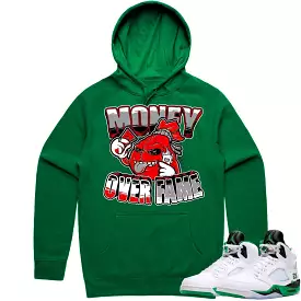 Jordan 5 Lucky Green 5s Hoodie to Match - RED MOF