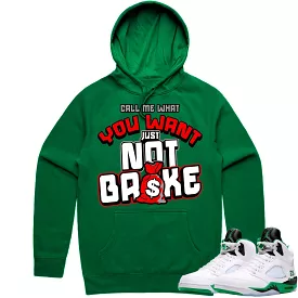 Jordan 5 Lucky Green 5s Hoodie to Match - RED NOT BROKE