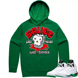 Jordan 5 Lucky Green 5s Hoodie to Match - RED SAUCE