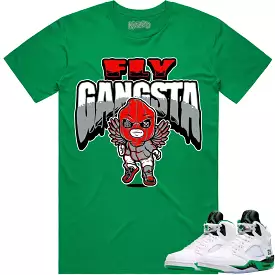 Jordan 5 Lucky Green 5s Shirt to Match - RED FLY GANGSTA